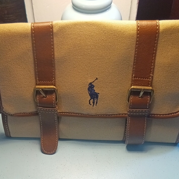 Polo by Ralph Lauren Brown and Tan Messenger Bag - Picture 1 of 3